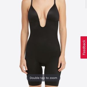 SPANKS PLUNGE LOW-BACK BODYSUIT